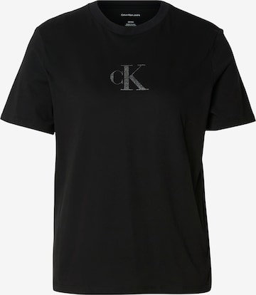 Calvin Klein JeansMajica 'Classic' - crna boja: prednji dio