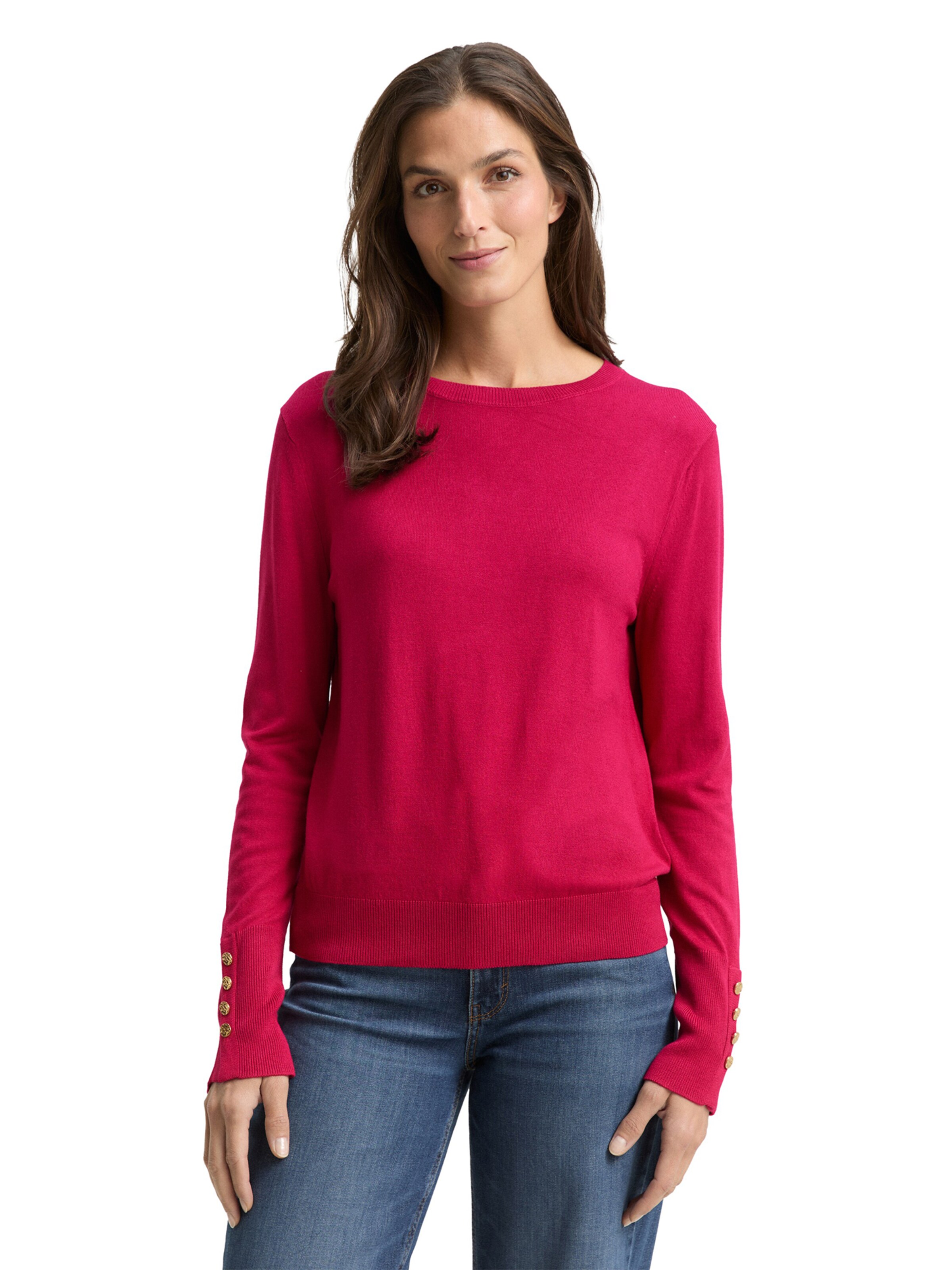 TOM TAILOR Sweater in Pink: front