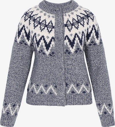 Kardiganas 'Vintage' iš DreiMaster Vintage, spalva – tamsiai mėlyna jūros spalva / margai pilka / balkšva, Prekių apžvalga