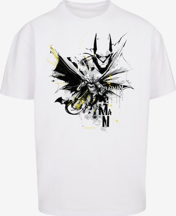 T-Shirt 'DC Comics Batman Batface Splash' F4NT4STIC en blanc : devant