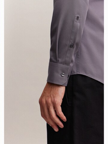 SEIDENSTICKER Slim fit Business Shirt in Grey