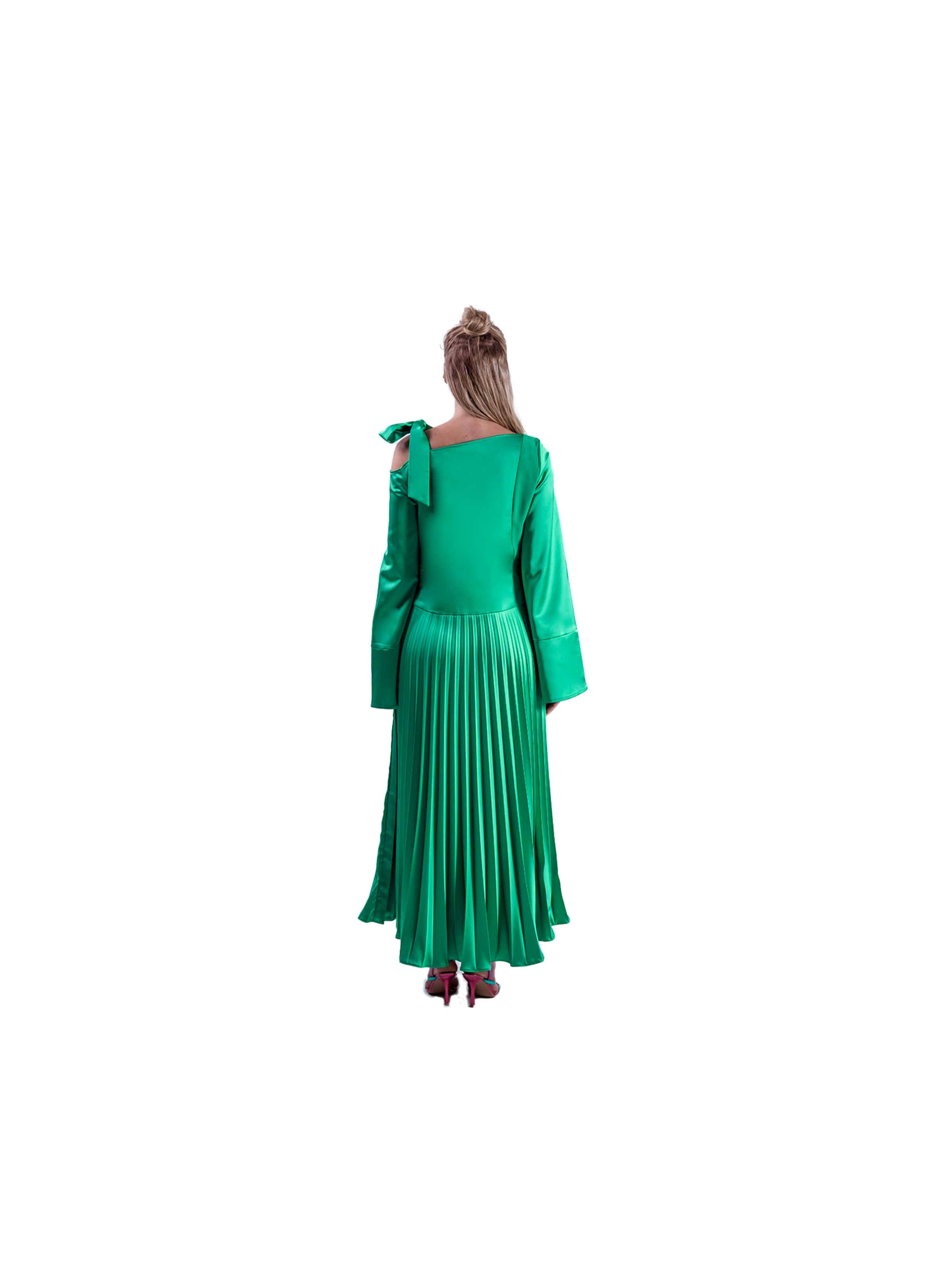 MARYLAND Studio Evening dress 'Signature Plissee' in Green