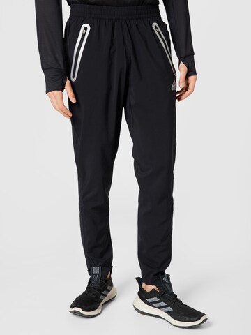 ADIDAS SPORTSWEAR - regular Pantalón deportivo en negro: frente