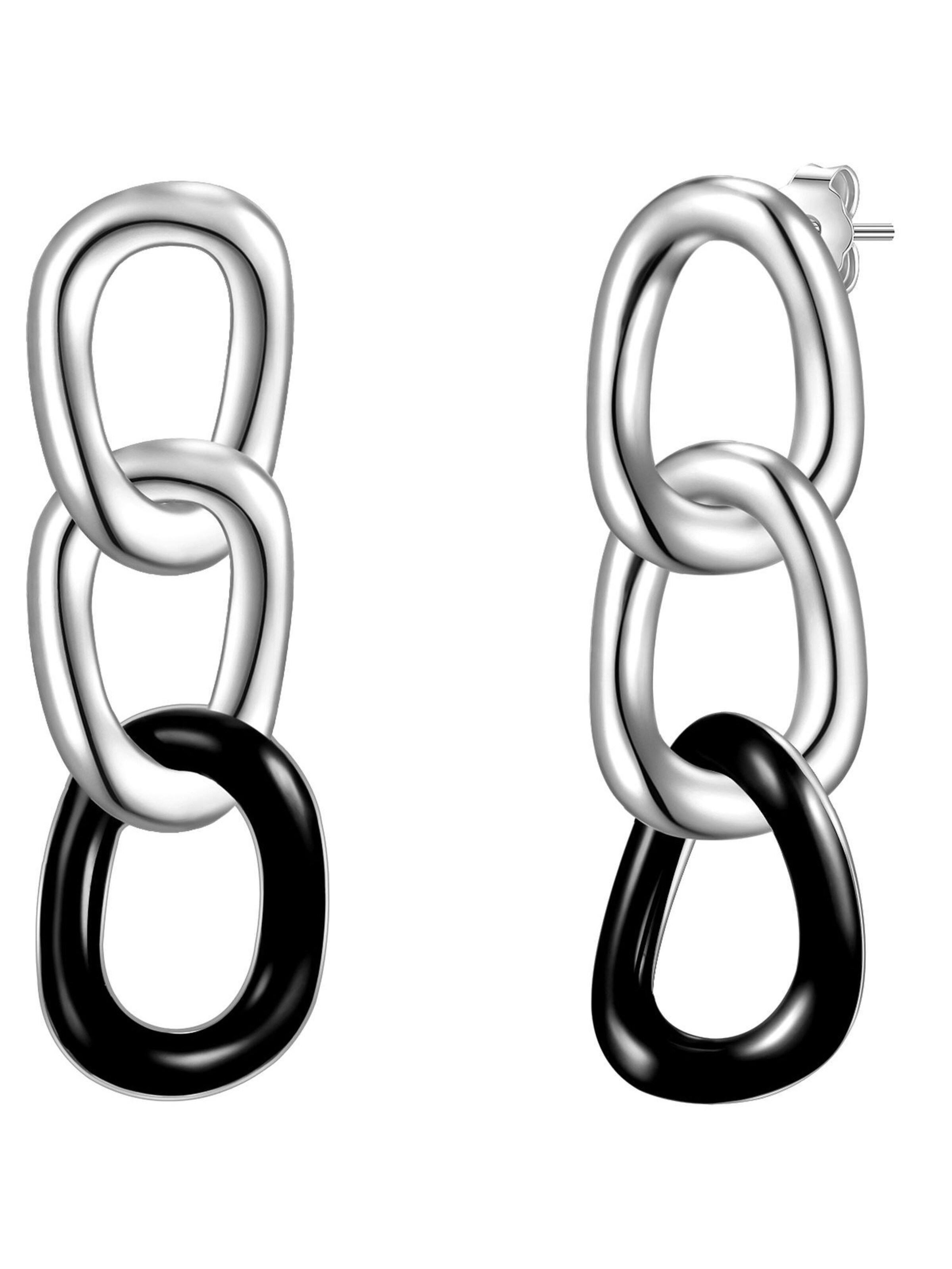 Boucles d'oreilles Glanzstücke München en argent : devant