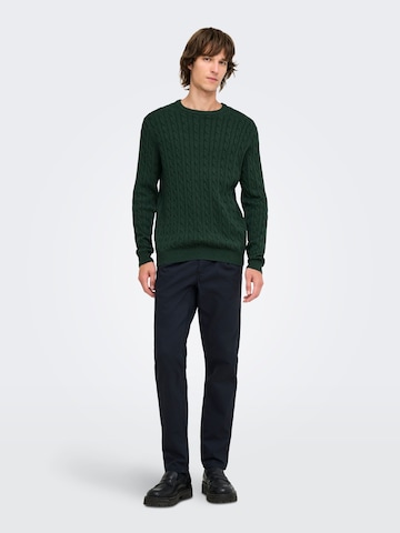 Only & Sons Trui 'ONSLOUI' in Groen