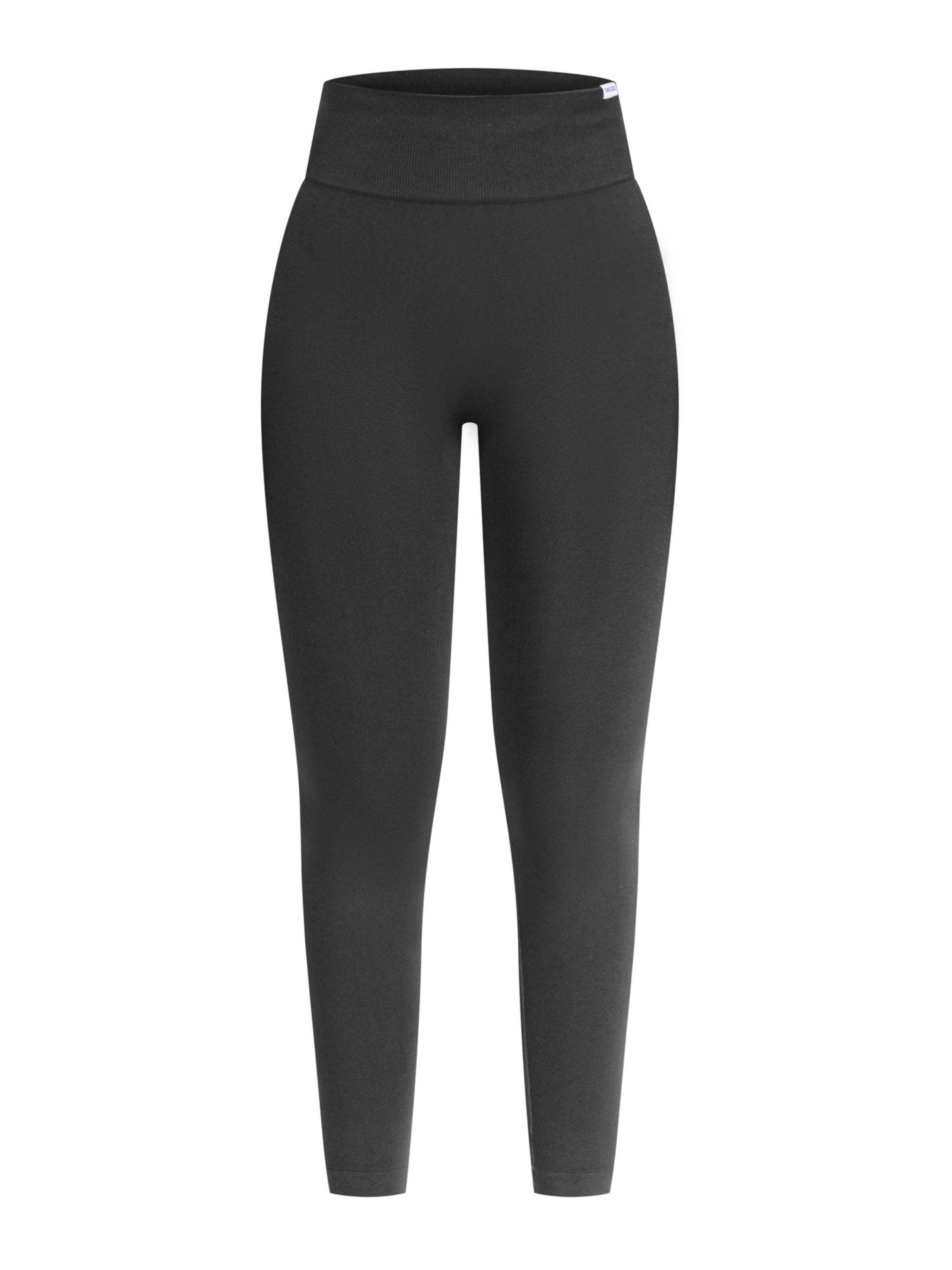 Smilodox Skinny Leggings 'Slayton Scrunch' in Schwarz: Vorderseite