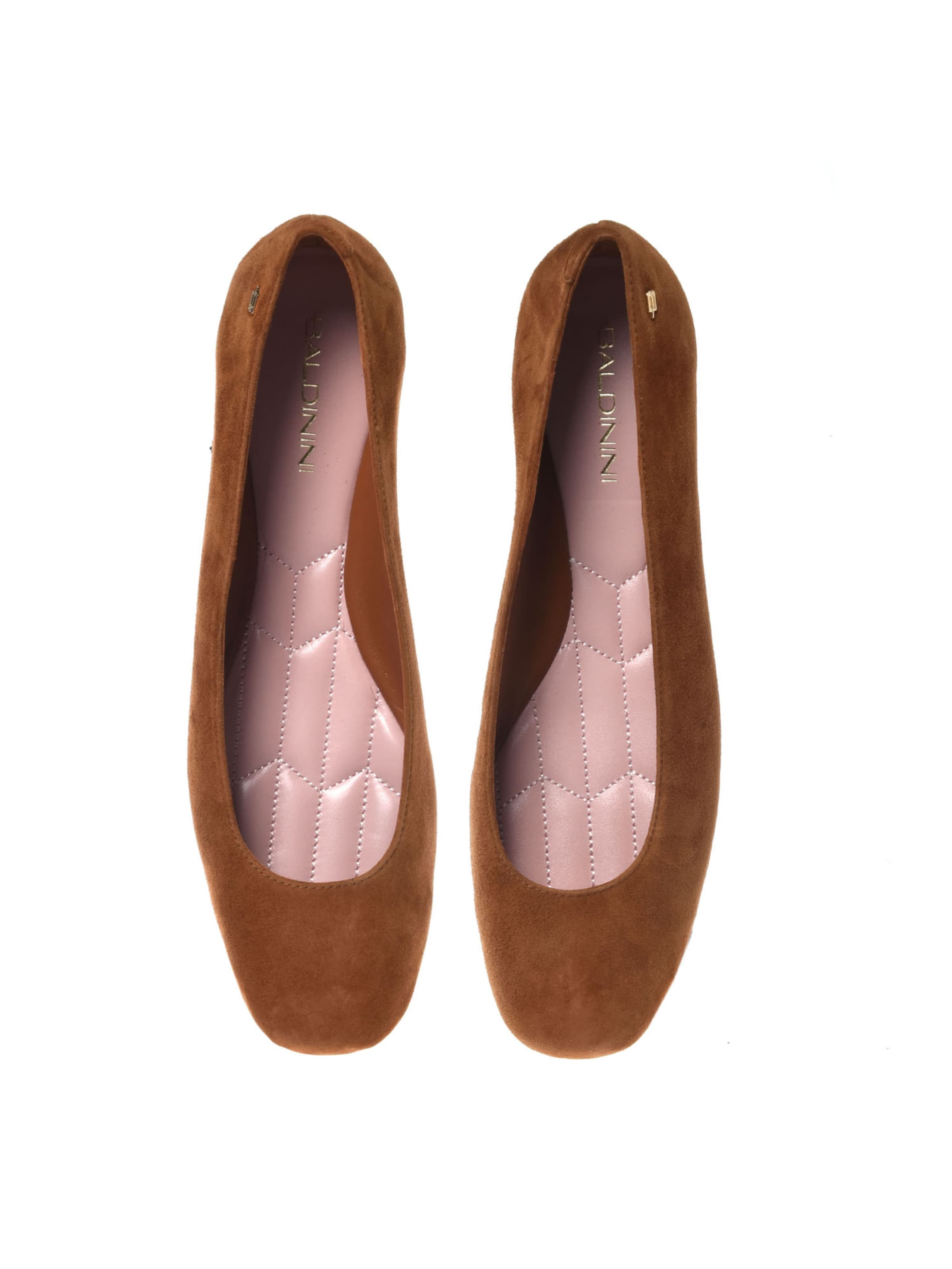 BALDININI Ballet Flats in Brown