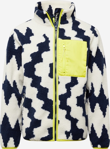 The Jogg Concept Fleece jas 'BERRA' in Blauw: voorkant