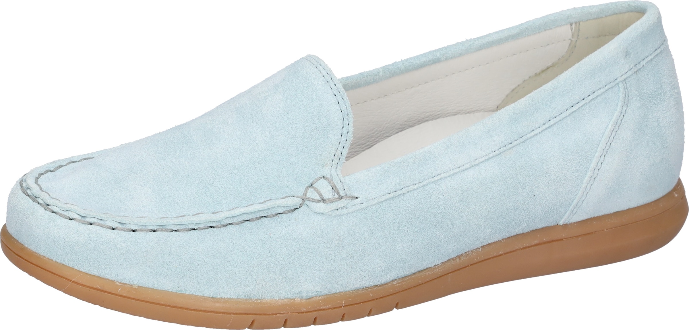 WALDLÄUFER Moccasins in Blue: front