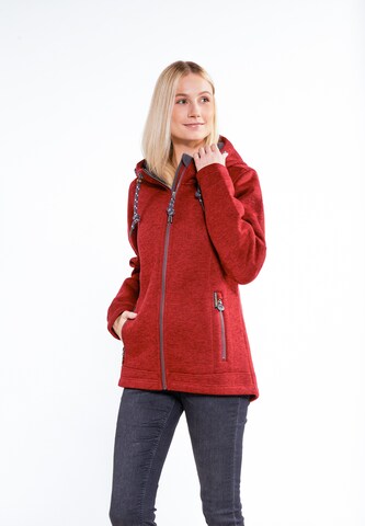 Schmuddelwedda Fleece Jacket in Red: front