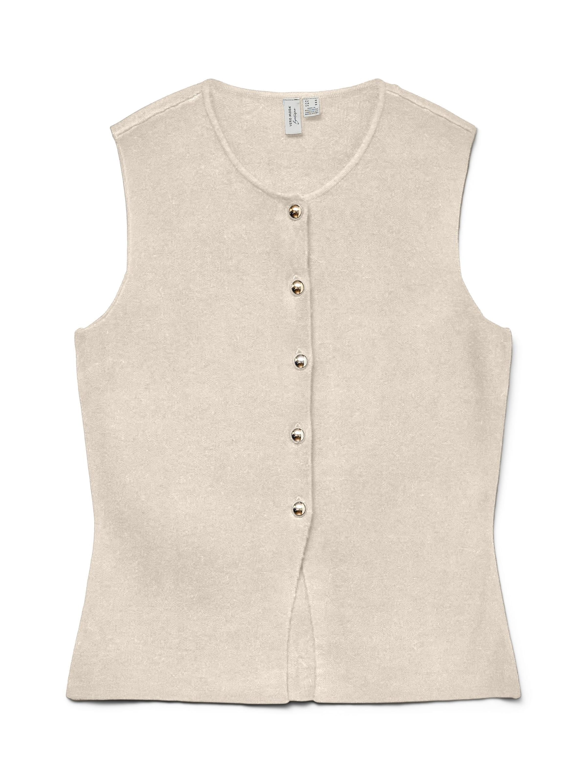 Gilet 'VMSaba' VERO MODA en blanc : devant