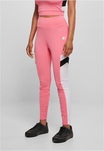 Skinny Pantaloni sportivi di Starter Black Label in rosa: frontale