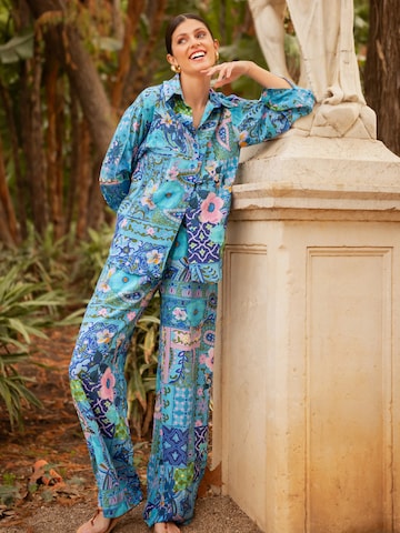 Introvertie VIENNA Wide leg Trousers 'Johnny' in Blue