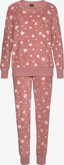VIVANCE Pyjama in creme / pink, Produktansicht