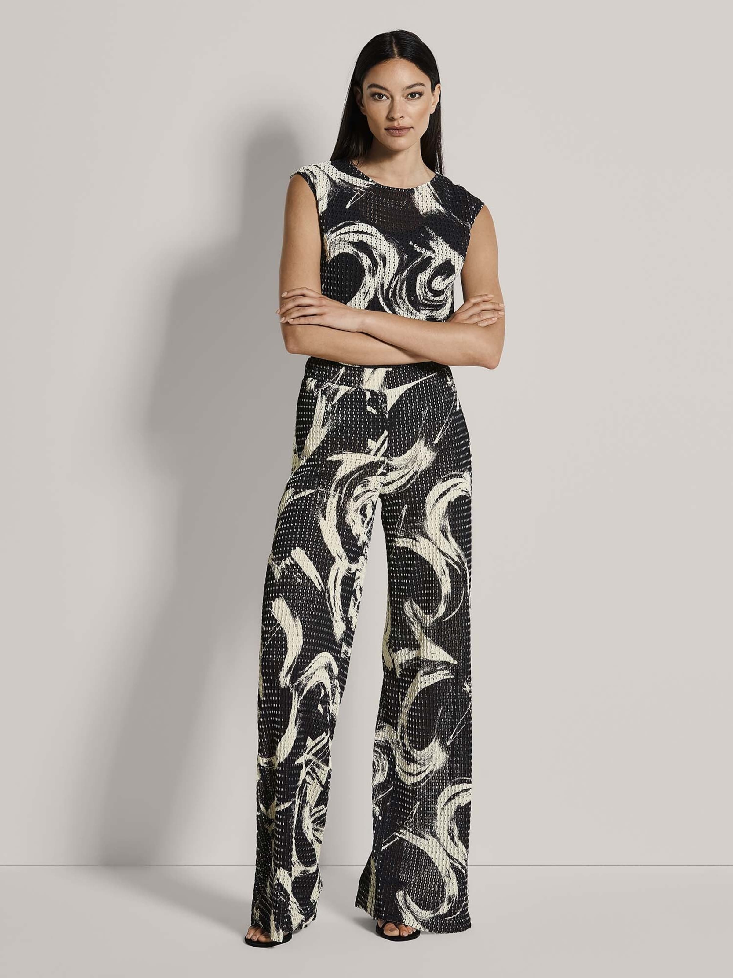 Wide Leg Pantalon MADELEINE en noir