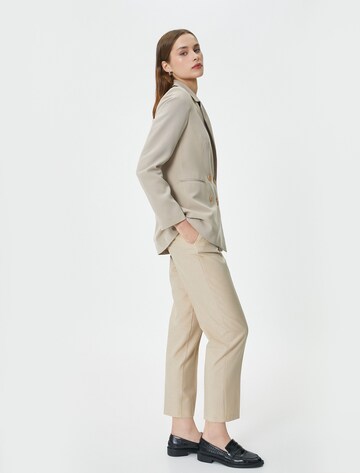 Koton Slimfit Bandplooibroek in Beige