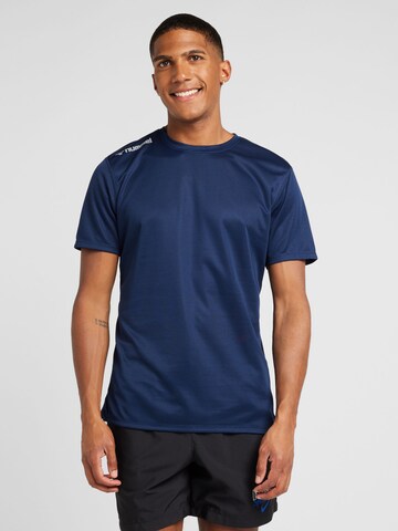 Maglia funzionale di Hummel in blu: frontale