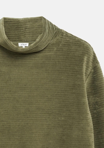 s.Oliver Sweatshirt in Groen: voorkant