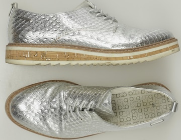bugatti Flats & Loafers in 39 in Silver: front