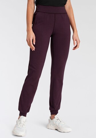 FAYN SPORTS Regular Workout Pants in Purple: front