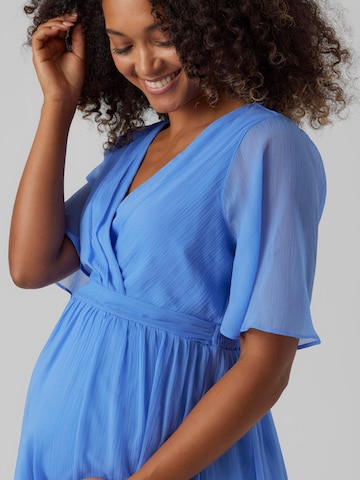 Vero Moda Maternity Obleka 'Mia' | modra barva