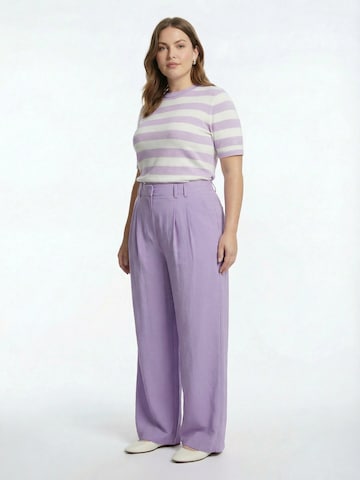 Loosefit Pantalon à pince 'Finja' Guido Maria Kretschmer Curvy en violet