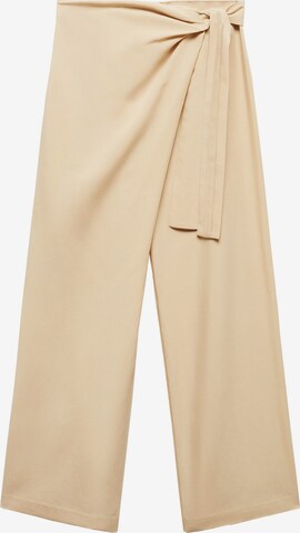 MANGO Loosefit Bukser 'Pareo' i beige: forside