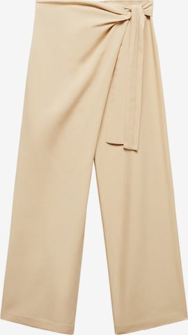 MANGO Loosefit Byxa 'Pareo' i beige: framsida