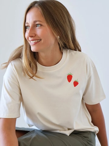 Kultgut Shirt 'Picnic' in White