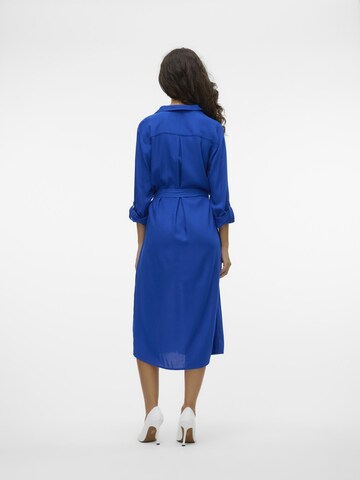 VERO MODA Shirt dress 'BUMPY' in Blue