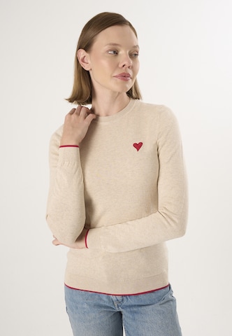 Pullover di Felix Hardy in beige: frontale