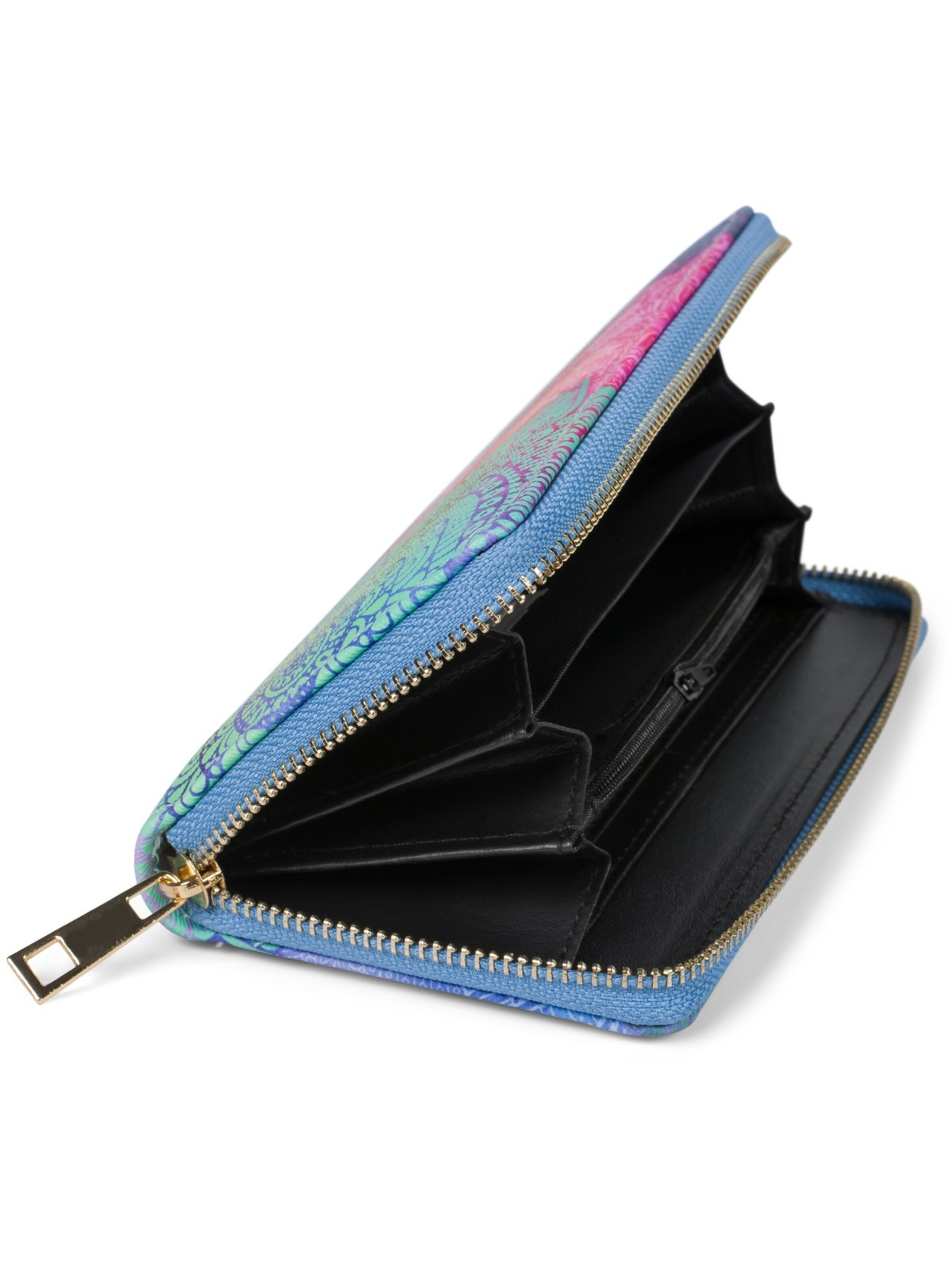 styleBREAKER Portemonnaie 'Geldbörse Paisley Ornament Muster'‌‌‌‌‌‌‌‌ in Blau