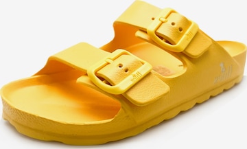 thies Mules 'thies 1856 ® Ecofoam Sandal vegan' in Yellow: front