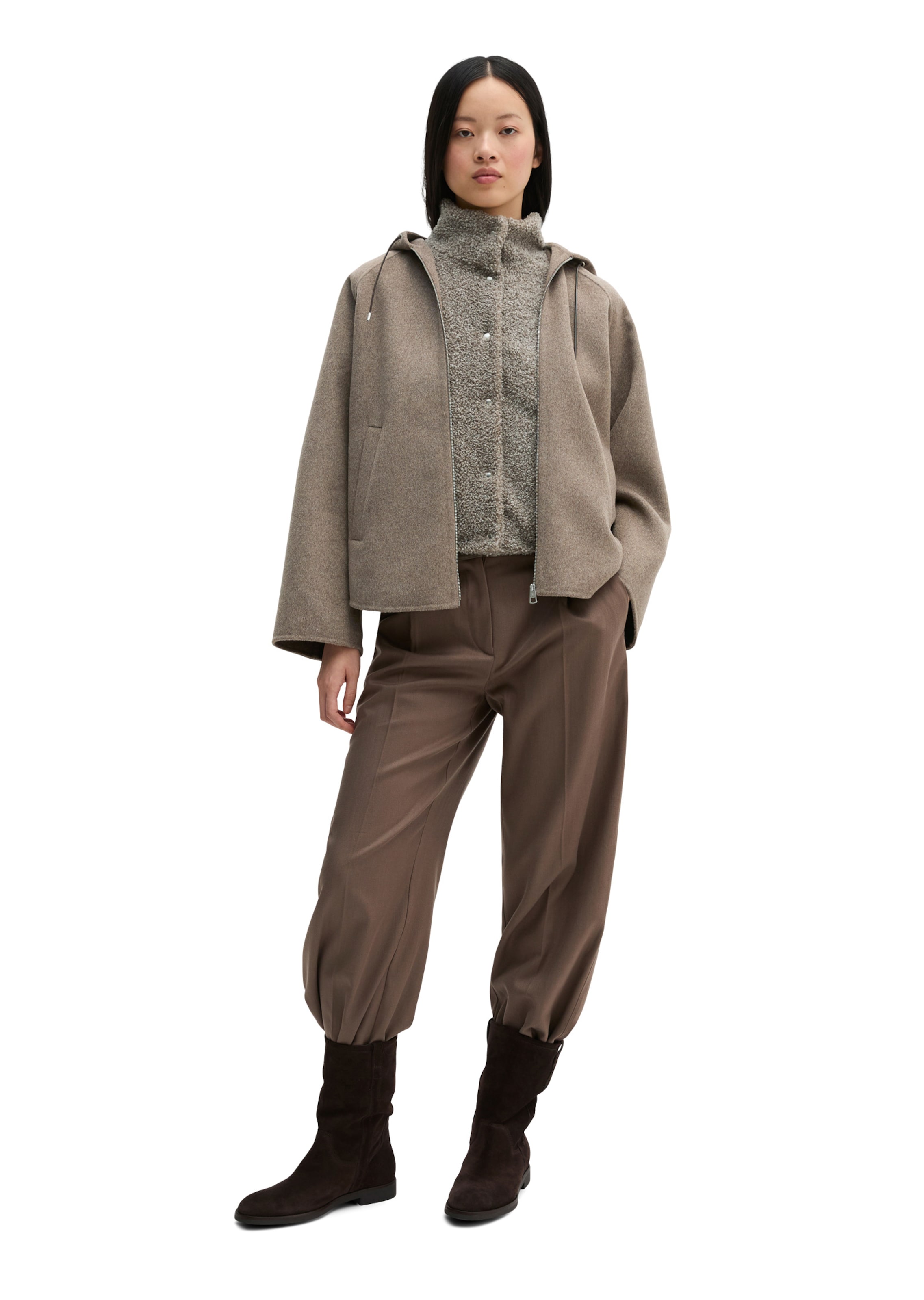 Marc O'Polo Tussenjas in Beige: voorkant