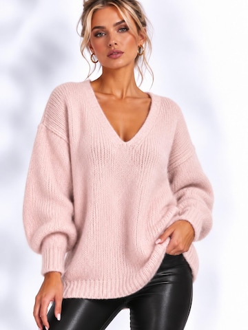 Worldclassca Oversizepullover in Pink: Vorderseite