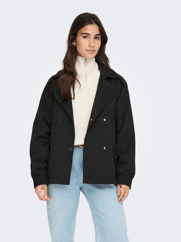 Manteau mi-saison 'SEPIA' ONLY en noir : devant