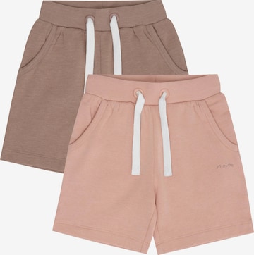 MINYMO - Pantalón ' MIGirls 2 PACK ' en marrón: frente