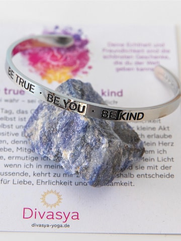Divasya Bracelet 'Be true - be you - be kind' in Silver