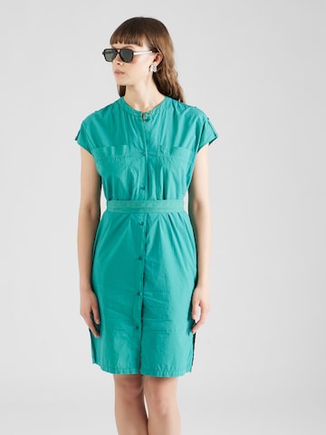 Robe-chemise sessun en vert : devant