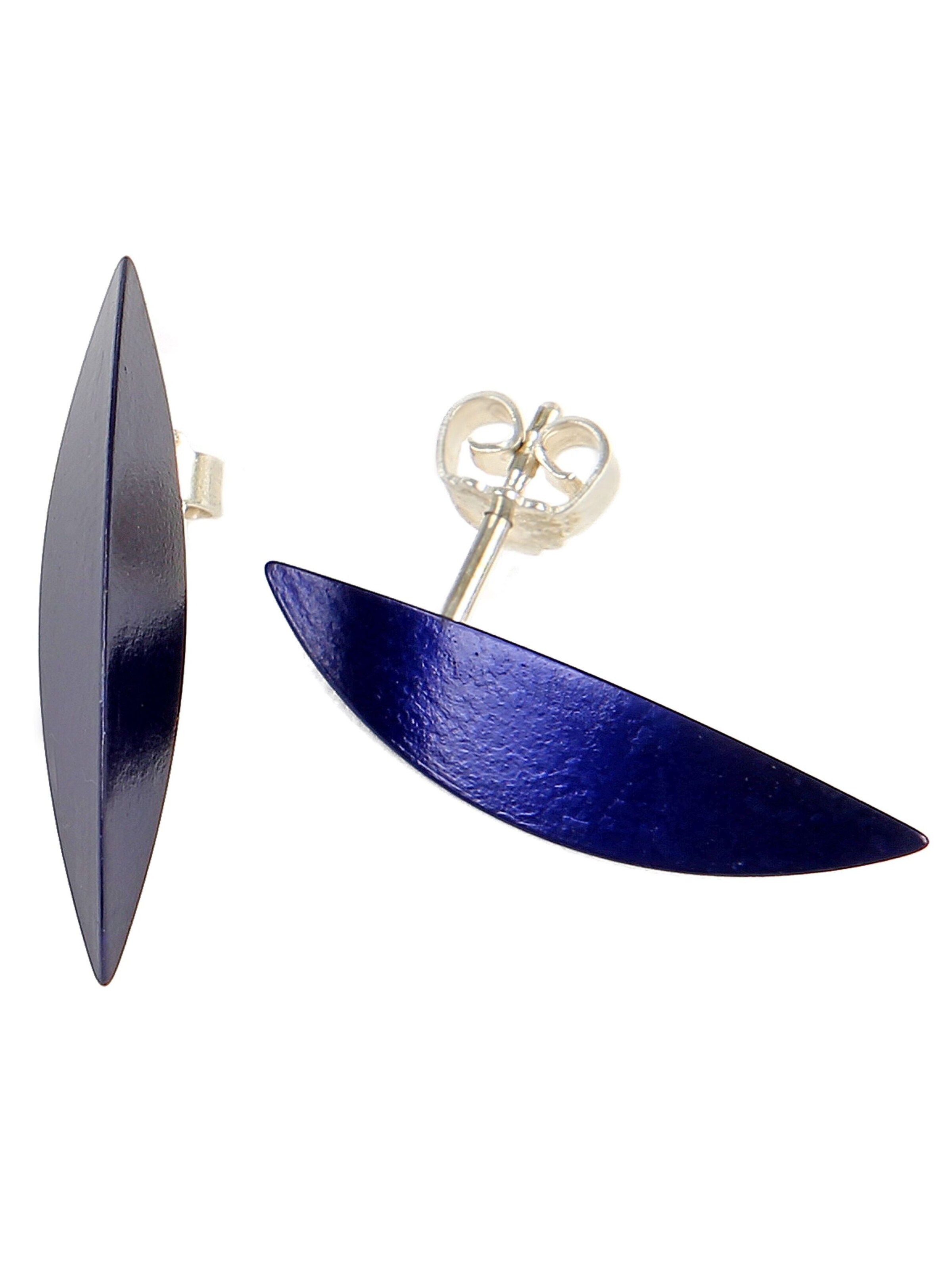 Boucles d'oreilles DeMarie en bleu : devant