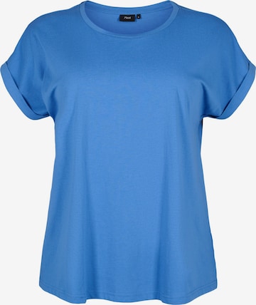 T-shirt 'MKATJA' Zizzi en bleu : devant