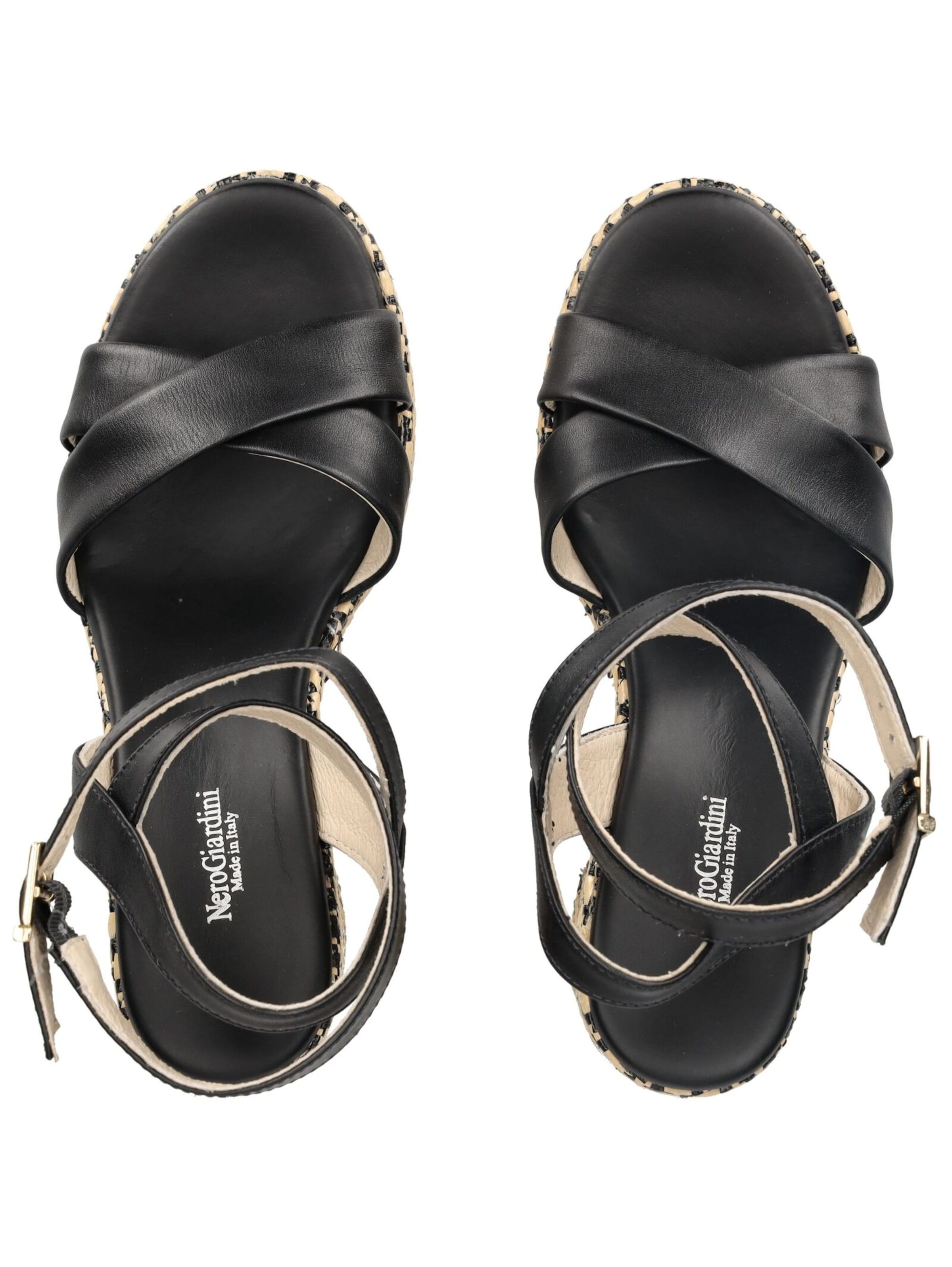 Sandales à lanières Nero Giardini en noir