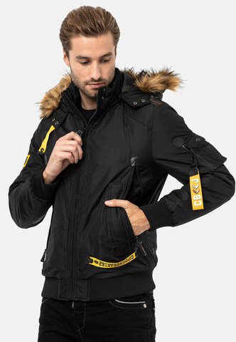 CIPO & BAXX Winterjacke in Schwarz