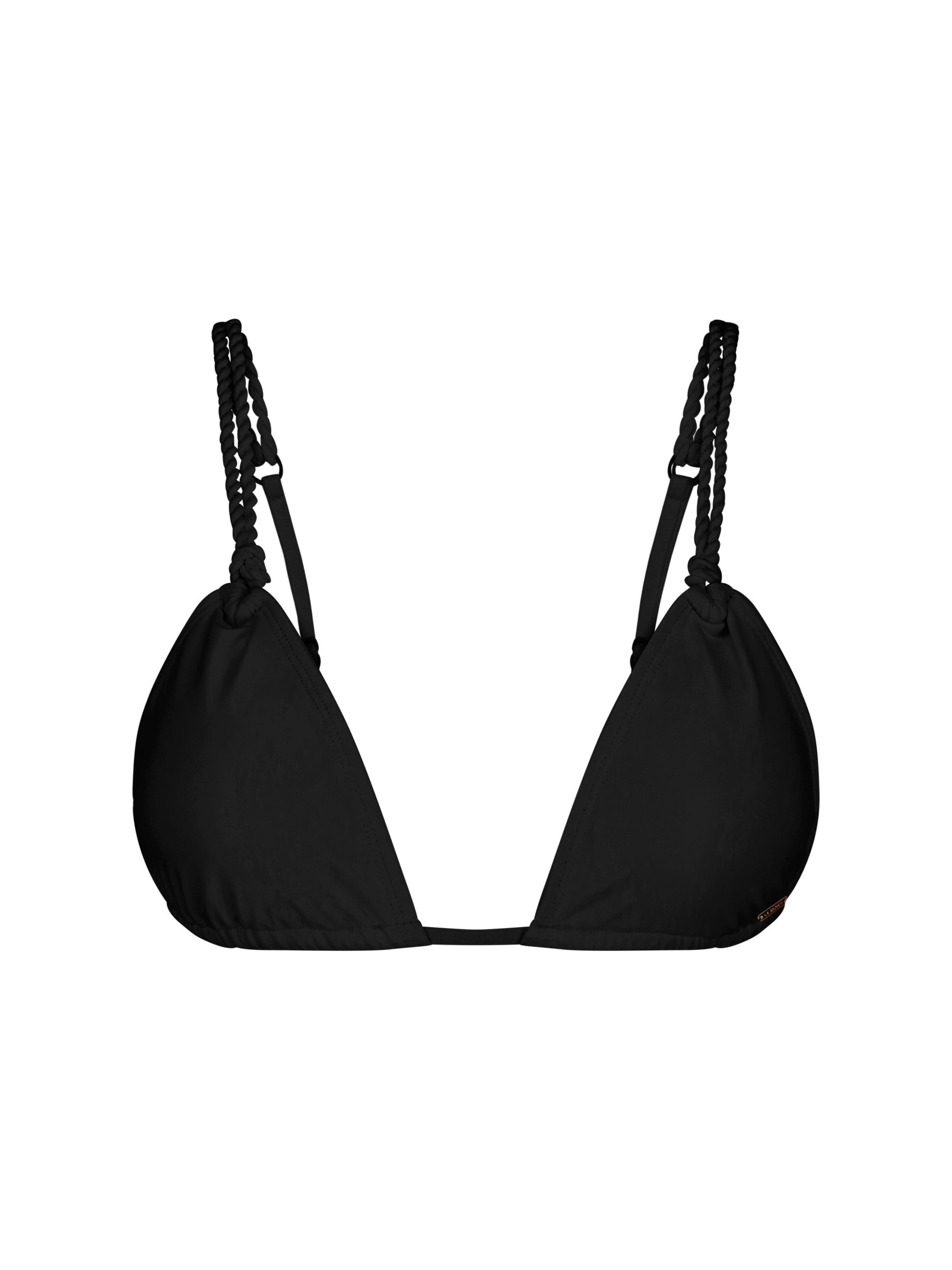 La Michaux Bustier Bikinitop 'CAMILA' in Schwarz: Vorderseite