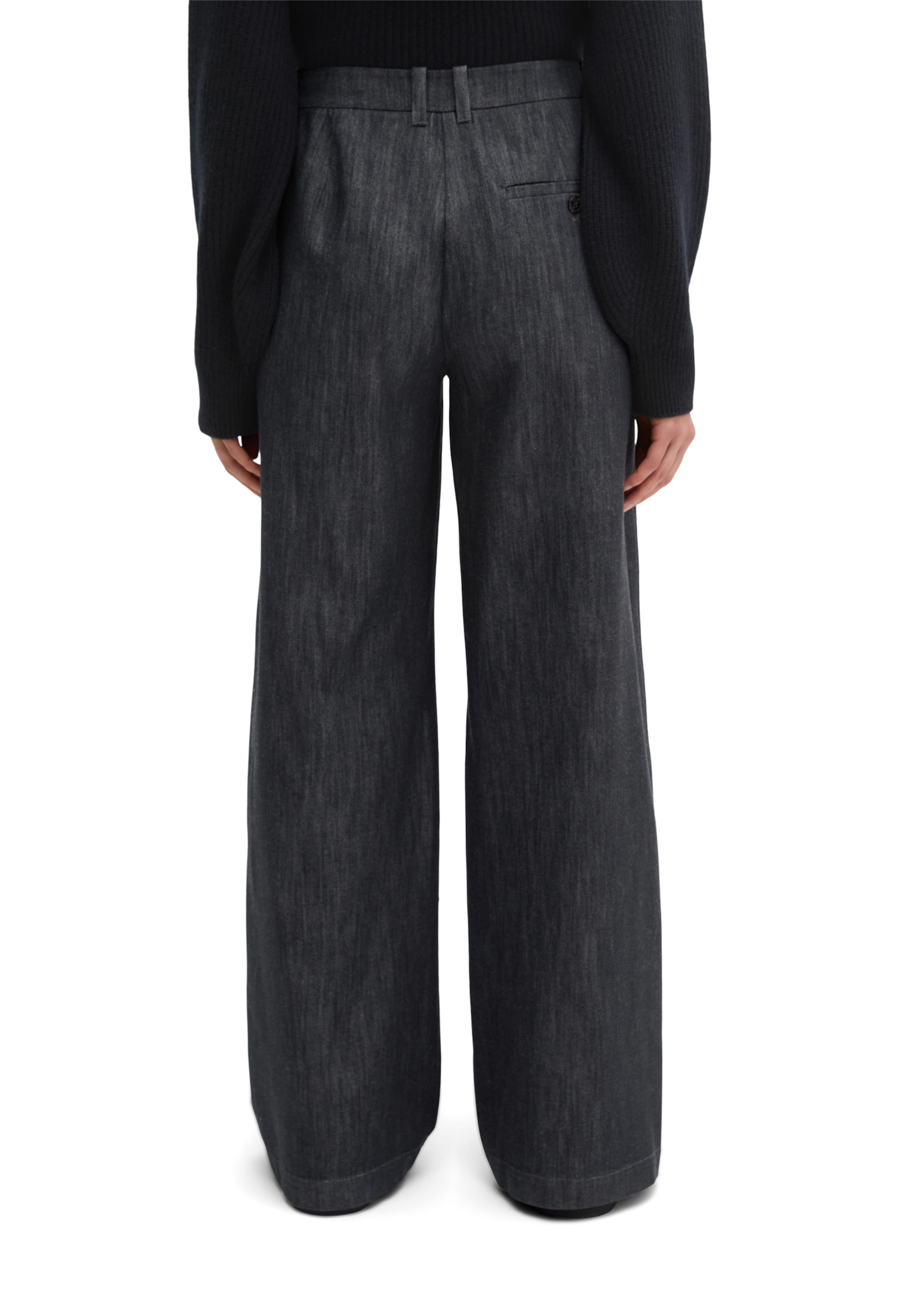 Marc O'Polo Wide Leg Hose in Blau