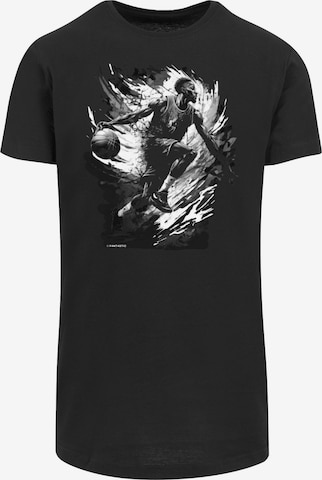 F4NT4STIC Shirt 'Basketball Splash Sport' in Black: front