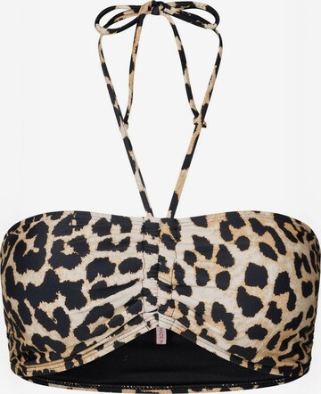 Crās Bikini top ' Hildacras ' in Braun: Vorderseite