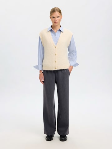 SELECTED - Pierna ancha Pantalón 'SLFPATRICIA' en gris