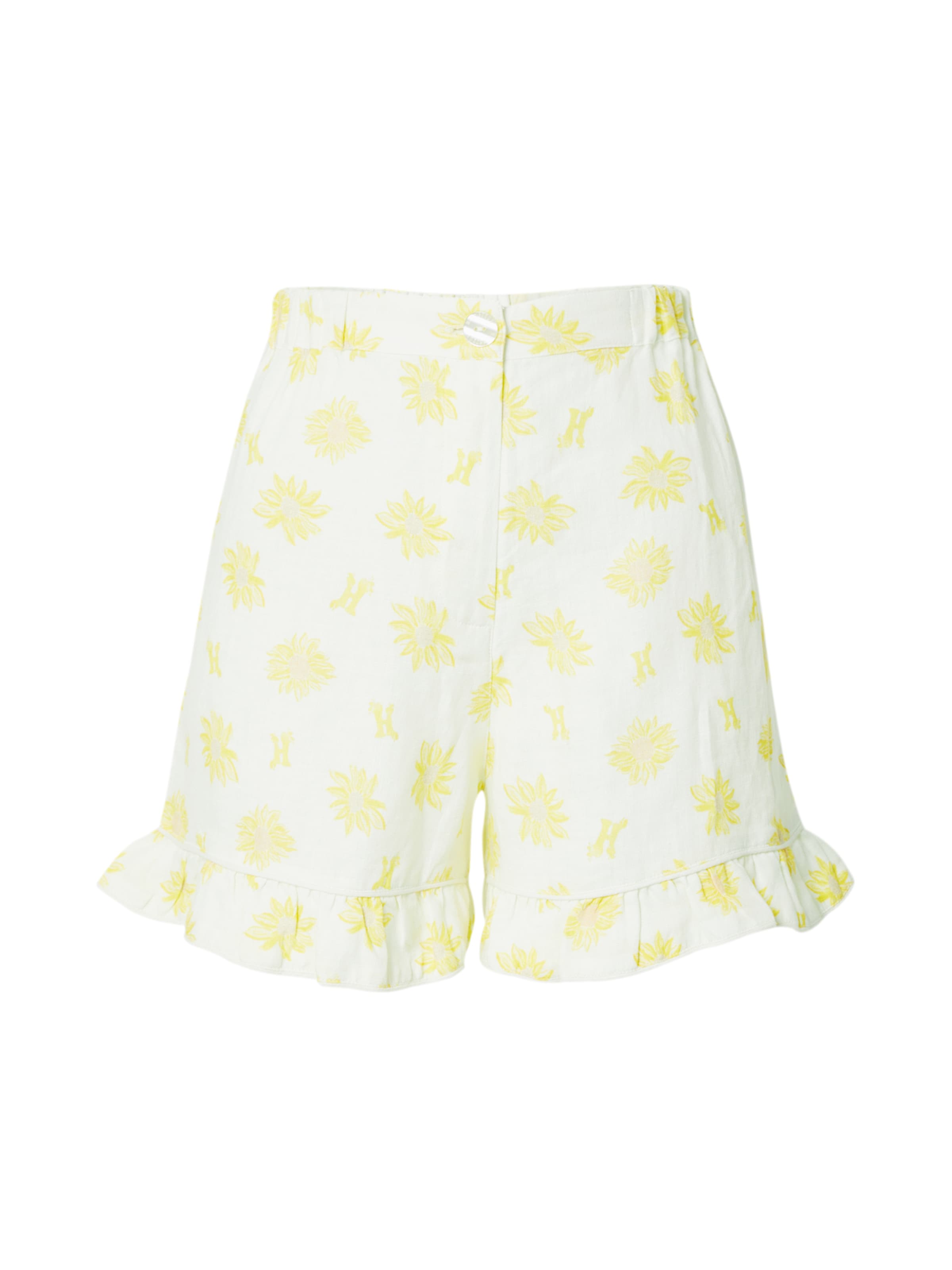 Helmstedt Normalny krój Spodnie 'Mira' w kolorze żółty: przód