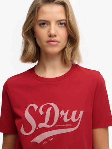 Superdry & Co Μπλουζάκι 'Varsity' σε κόκκινο